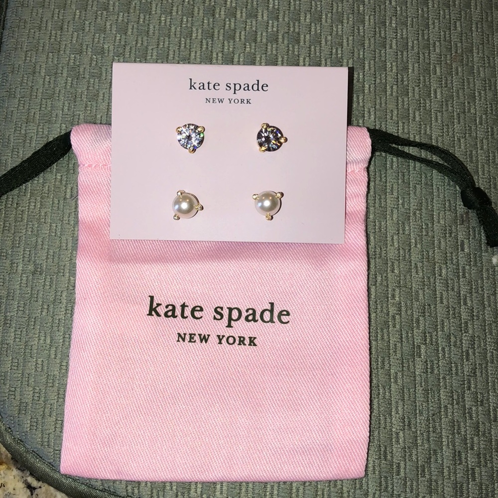 Kate Spade Earrings with bag.